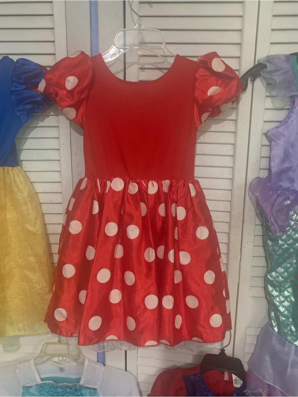 Disney Kids Costume Lot Minnie Mouse Snowwhite Elsa Mermaid